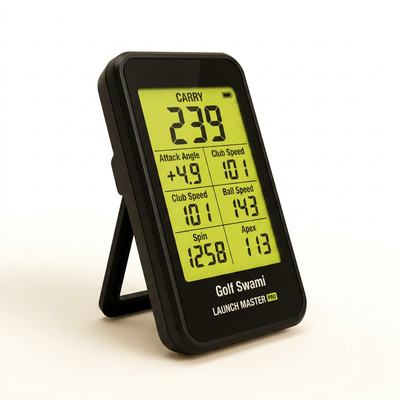 Golf Launch Monitor Built for Performance Analysis, Doppler Radar Technology, Real-Time Swing Data, Portable Design