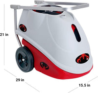 Sports Elite Tennis Ball Machine - Auto Portable Tennis Ball Launcher, Preloaded & Custom Drills, Spin Control, Lob Elevation Switch, Ball Speed (Up to 80MPH), with Multi-Function Remote