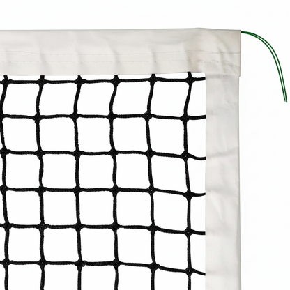 42 FT Outdoor Regulation Tennis Net Replacement, 3.5Mm Braided Polyethylene Net with Vinyl Coated Steel Cable for Standard Club School Community Park Court