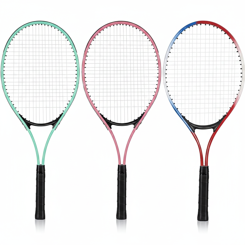 16 Pcs Tennis Rackets for Adult Recreational 8 Players 27" Tennis Racquet Bulk Lightweight Tennis Racket with 8 Tennis Balls for Training Beginners with Overgrips Carry Bag