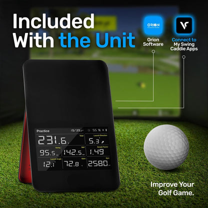 OPTISHOT Orbit Golf Simulator and Launch Monitor Golf Simulators for Home with Orion Software - Golf Launch Monitor - 20 Courses and 3 Practice Ranges Included