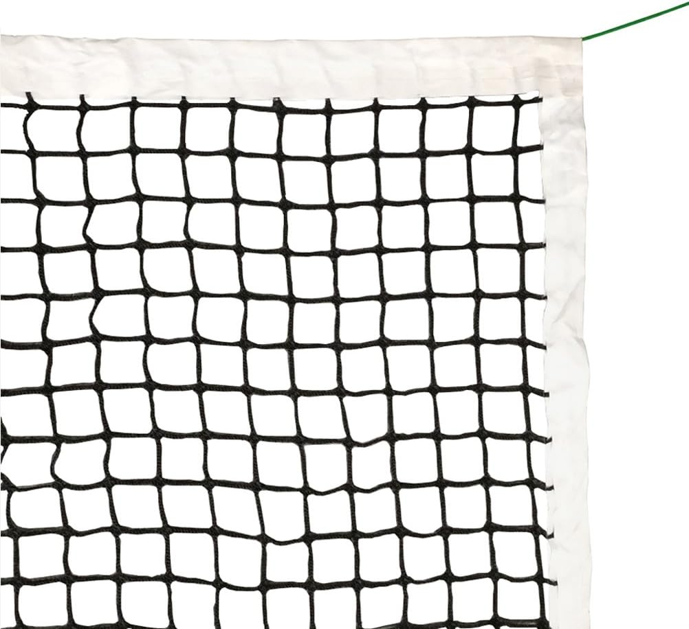 42 FT Outdoor Regulation Tennis Net Replacement, 3.5Mm Braided Polyethylene Net with Vinyl Coated Steel Cable for Standard Club School Community Park Court