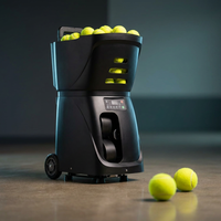 Pt-Smart Tennis Ball Machine: App Control with 12 Built-In Training Modes,6-Level Spin,28-Pt,75 MPH,32.6 Lbs,100+ Ball,5H Battery, Portable, for Tennis/Padel,Training, Practice,Beginners to Pros — Studio Shot