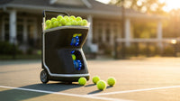 Pt-Smart Tennis Ball Machine: App Control with 12 Built-In Training Modes,6-Level Spin,28-Pt,75 MPH,32.6 Lbs,100+ Ball,5H Battery, Portable, for Tennis/Padel,Training, Practice,Beginners to Pros — Lifestyle