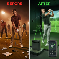 ST MAX Launch Monitor – GOLFTEC Speed Training, Dual Doppler Radar & Photometric Cameras, Precision Ball & Club Data, Golf Simulator — Before & After