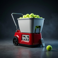 Sports Elite Tennis Ball Machine - Auto Portable Tennis Ball Launcher, Preloaded & Custom Drills, Spin Control, Lob Elevation Switch, Ball Speed (Up to 80MPH), with Multi-Function Remote — Studio Shot