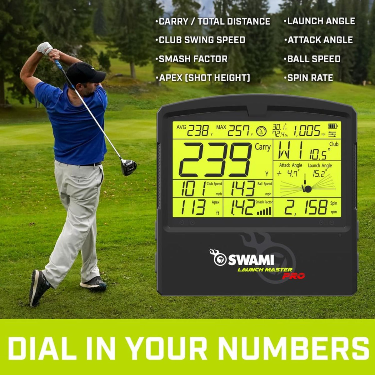Golf Swami Launch Master Pro Golf Launch Monitor