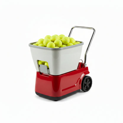 Sports Elite Tennis Ball Machine - Auto Portable Tennis Ball Launcher, Preloaded &amp; Custom Drills, Spin Control, Lob Elevation Switch, Ball Speed (Up to 80MPH), with Multi-Function Remote
