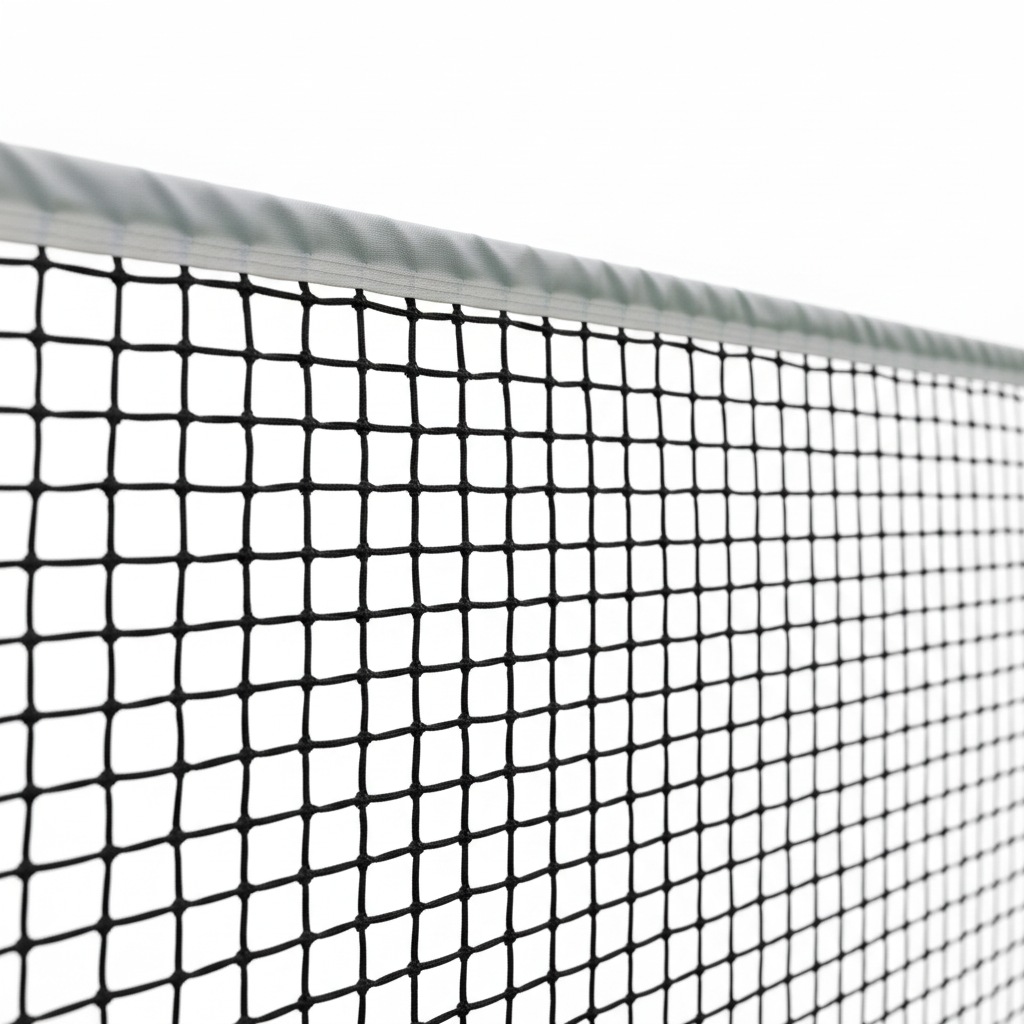 42 FT Outdoor Regulation Tennis Net Replacement, 3.5Mm Braided Polyethylene Net with Vinyl Coated Steel Cable for Standard Club School Community Park Court